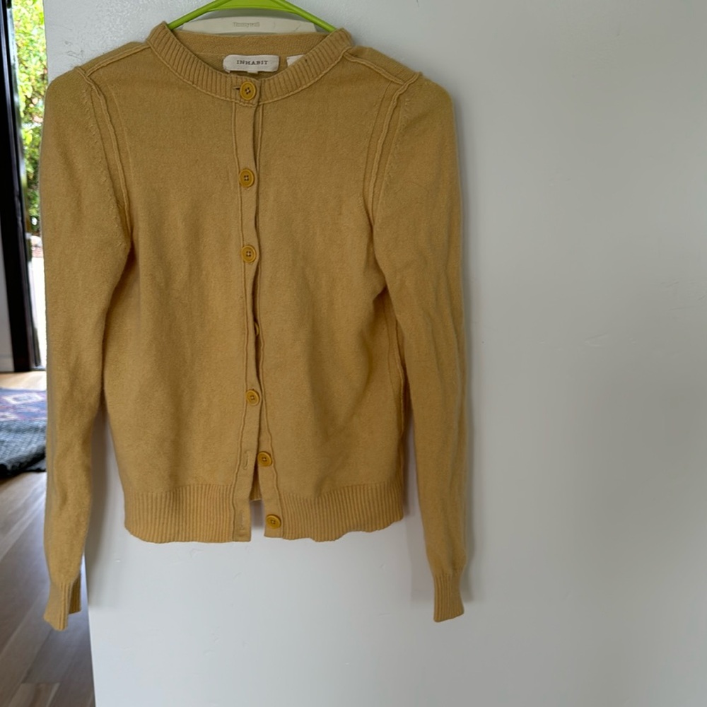 Ladies cashmere cardigan sweater, EUC.